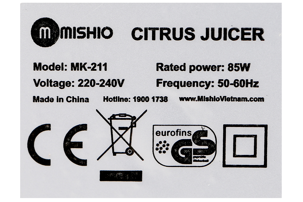 Bán máy vắt cam Mishio 85W MK-211