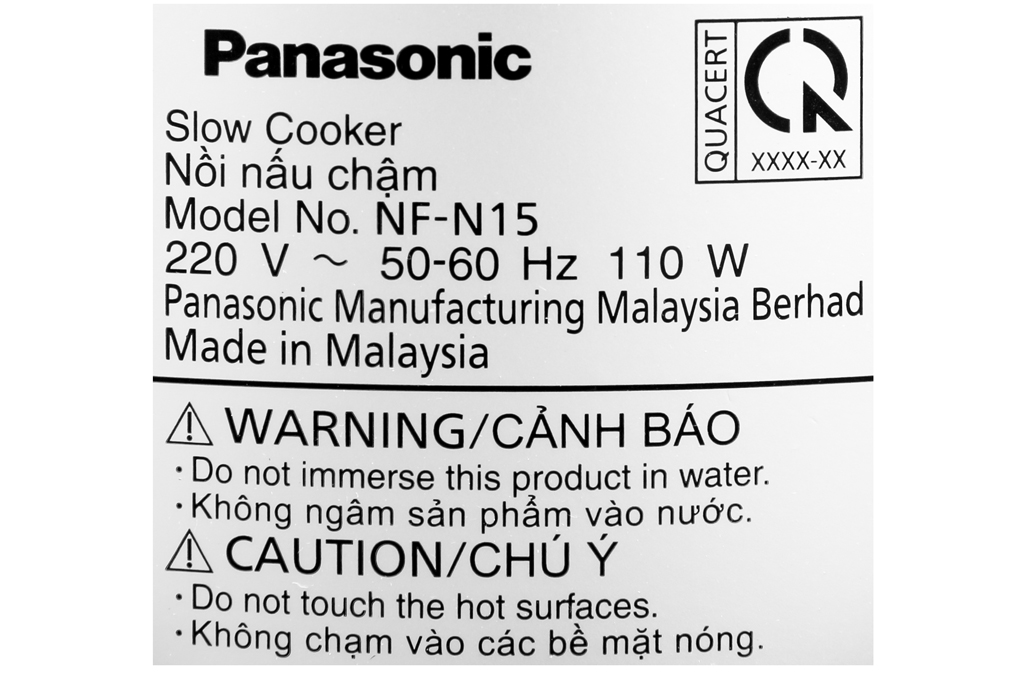 Bán nồi nấu chậm Panasonic 1.5 lít NF-N15SRA