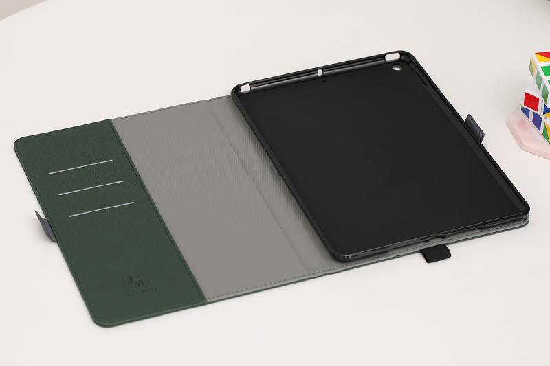 Ốp lưng iPad Wifi 9.7 inch nhựa cứng viền dẻo COMBOW JM TPU PU olive