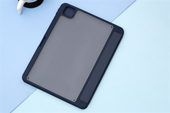 Ốp lưng iPad Pro 11 inch 2021 Nhựa cứng viền dẻo Carbon Proud JM Navy chính hãng