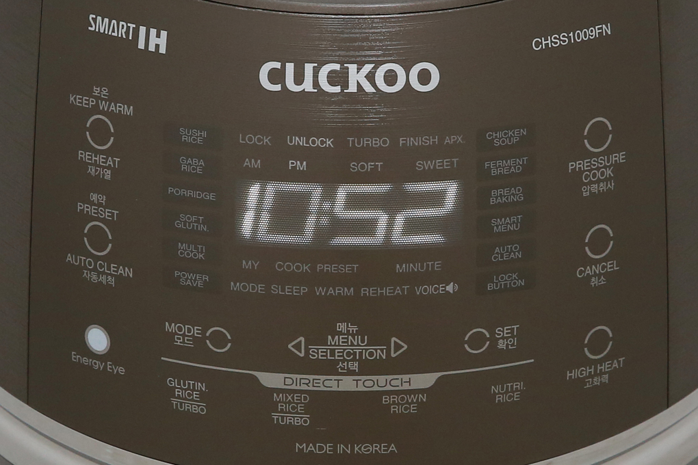 Nồi cơm điện cao tần Cuckoo 1.8 lít CRP- CHSS1009FN