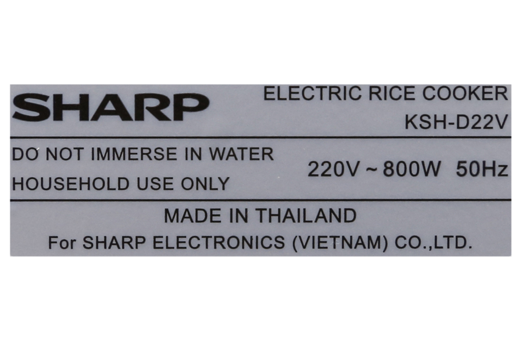 Nồi cơm điện Sharp 2.2 lít KSH-D22V