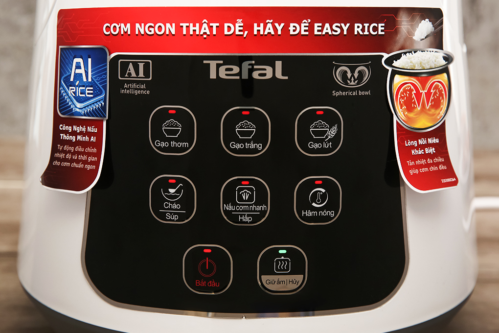Nồi cơm điện tử Tefal 1 lít Easy Rice Compact RK730168