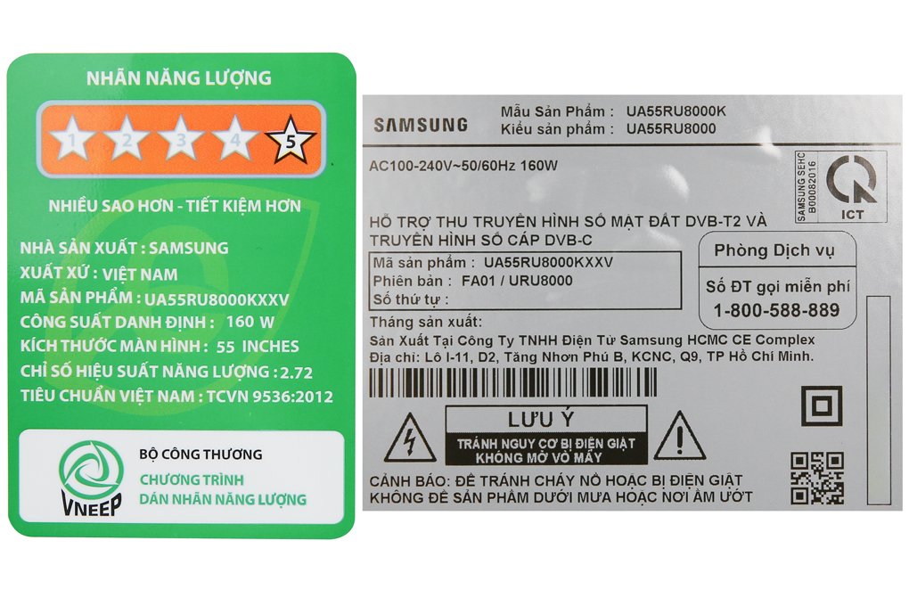 Smart Tivi Samsung 4K 55 inch UA55RU8000