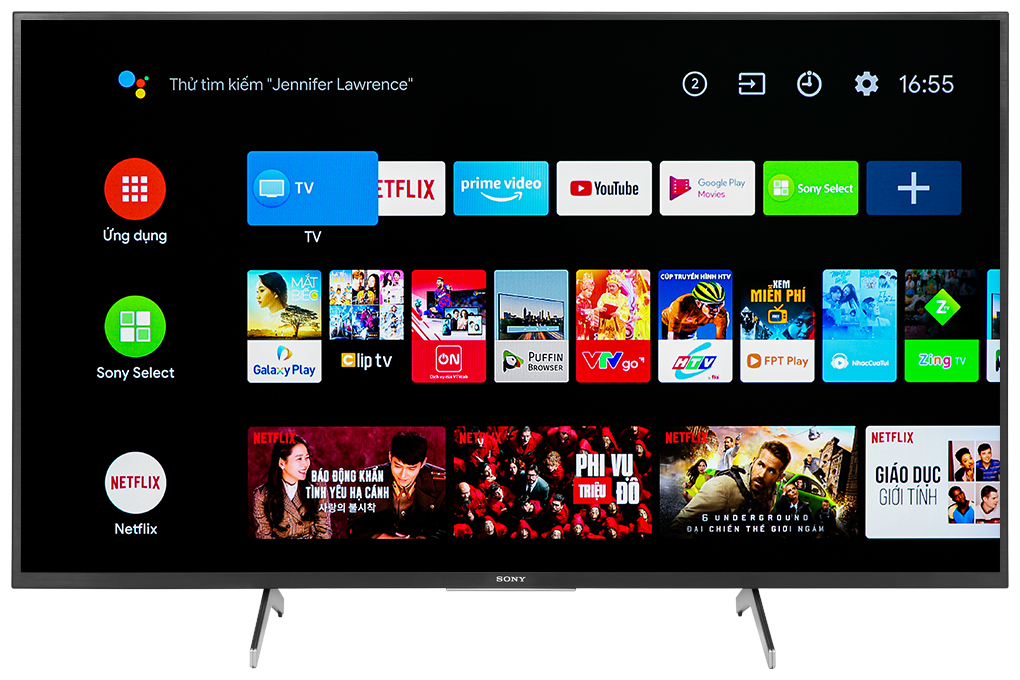 Bán android Tivi Sony 4K 43 inch KD-43X8000H