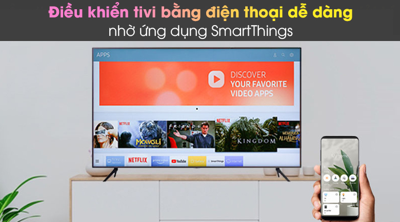 Smart Tivi Samsung 4K 43 inch UA43AU7200 Mới 2021