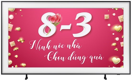 Smart Tivi Khung Tranh The Frame QLED Samsung 4K 65 inch QA65LS03A Mới 2021