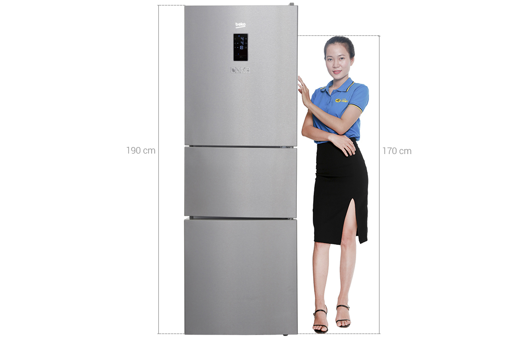 Tủ lạnh Beko Inverter 340 lít RTNT340E50VZX giá tốt
