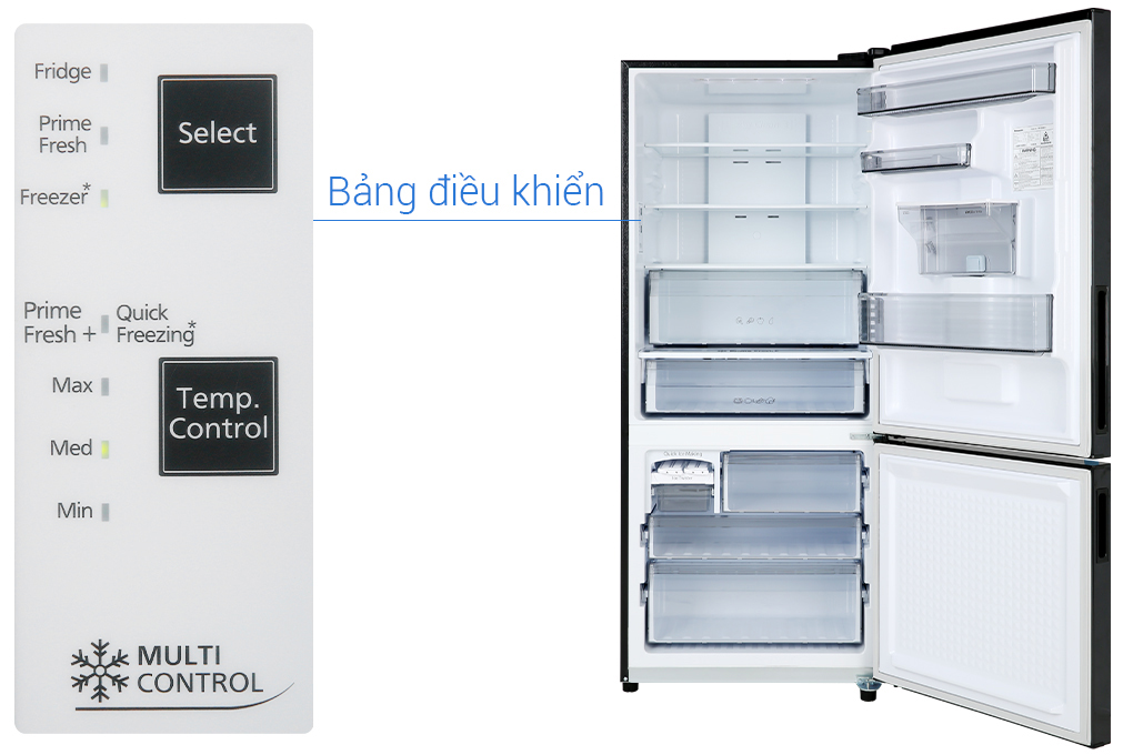 Tủ lạnh Panasonic Inverter 368 lít NR-BX410WKVN