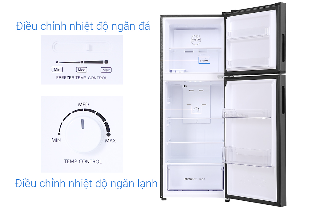 Tủ lạnh Aqua Inverter 212 lít AQR-T239FA(HB)