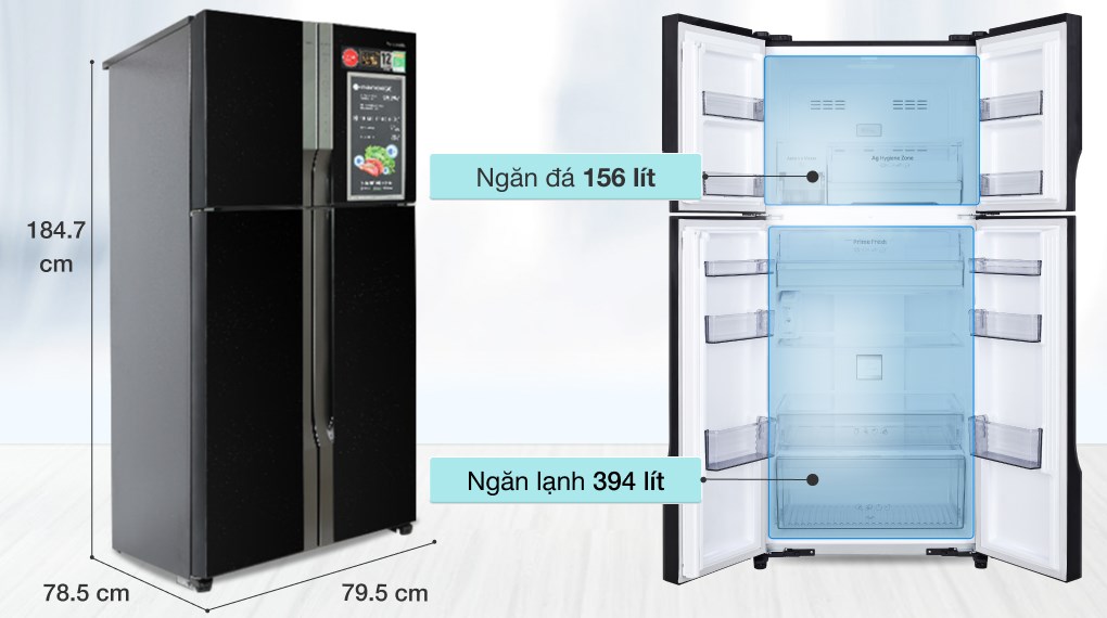 Tủ lạnh Panasonic 550 lít NR-DZ601YGKV