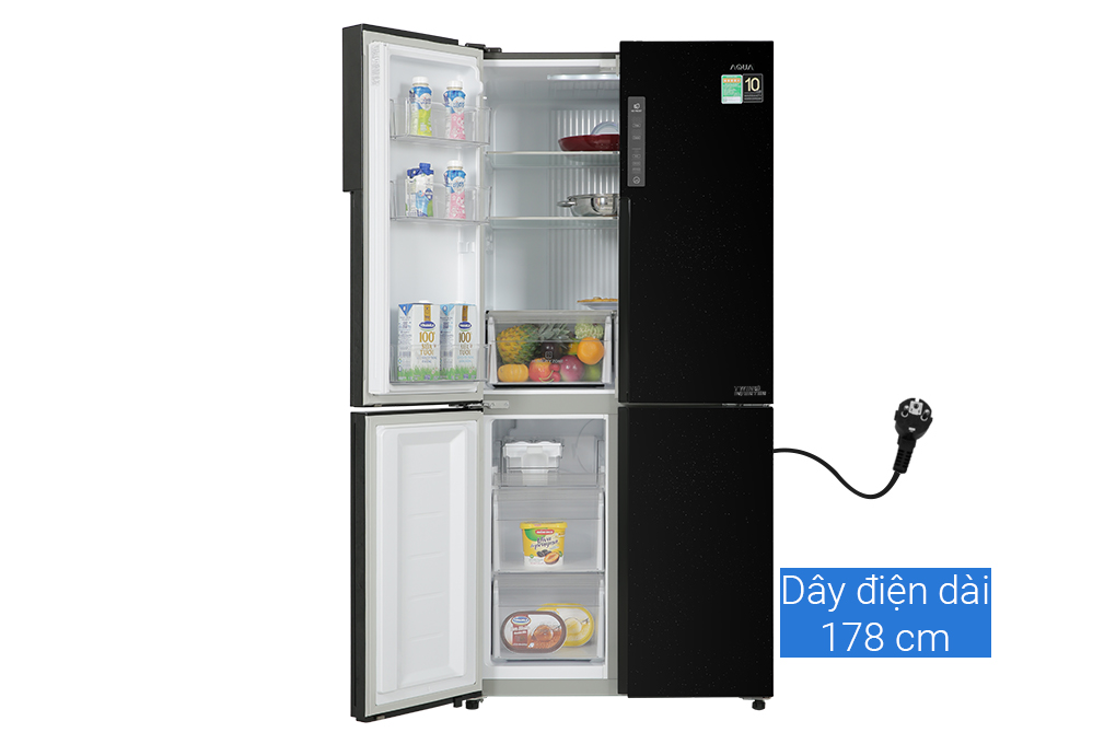 Tủ lạnh Aqua Inverter 456 lít AQR-M525XA(FB) chính hãng