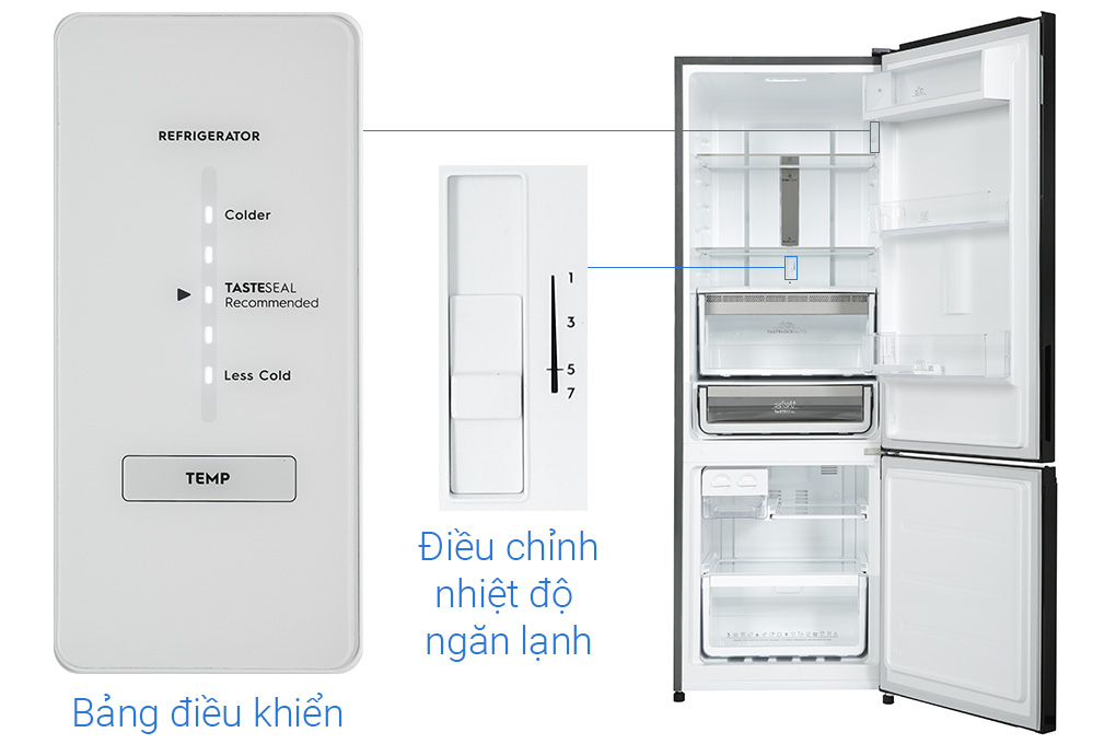 Tủ lạnh Electrolux Inverter 335 Lít EBB3702K-H