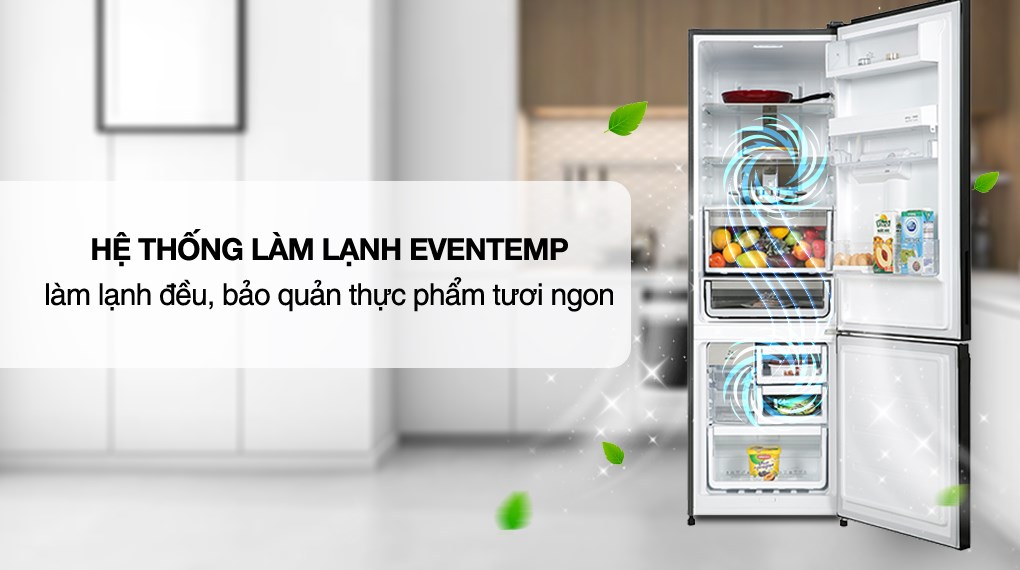 Tủ lạnh Electrolux Inverter 335 Lít EBB3762K-H