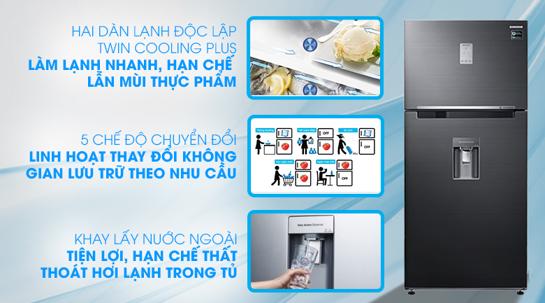 Tủ lạnh Samsung Inverter 502 lít RT50K6631BS/SV