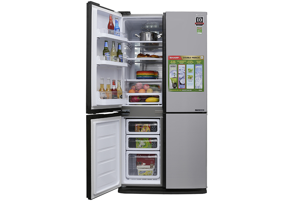 Tủ lạnh Sharp Inverter 605 lít SJ-FX680V-ST chính hãng