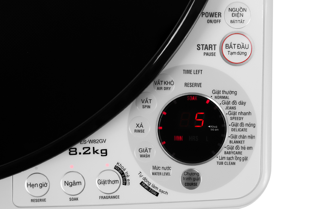 Máy giặt Sharp 8.2 kg ES-W82GV-H giá tốt