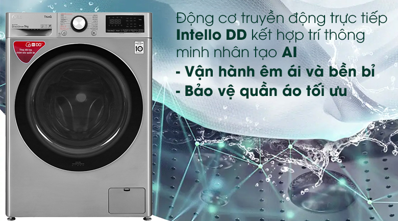 Máy giặt LG Inverter 9 kg FV1409S2V