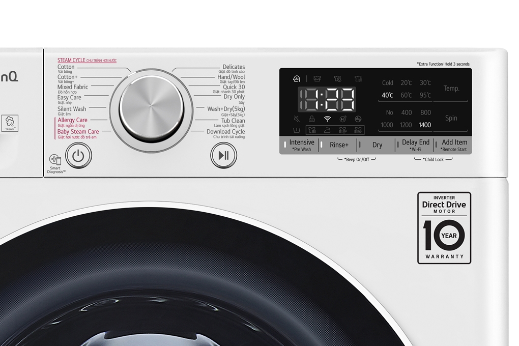 Máy giặt sấy LG Inverter 8.5 kg FV1408G4W