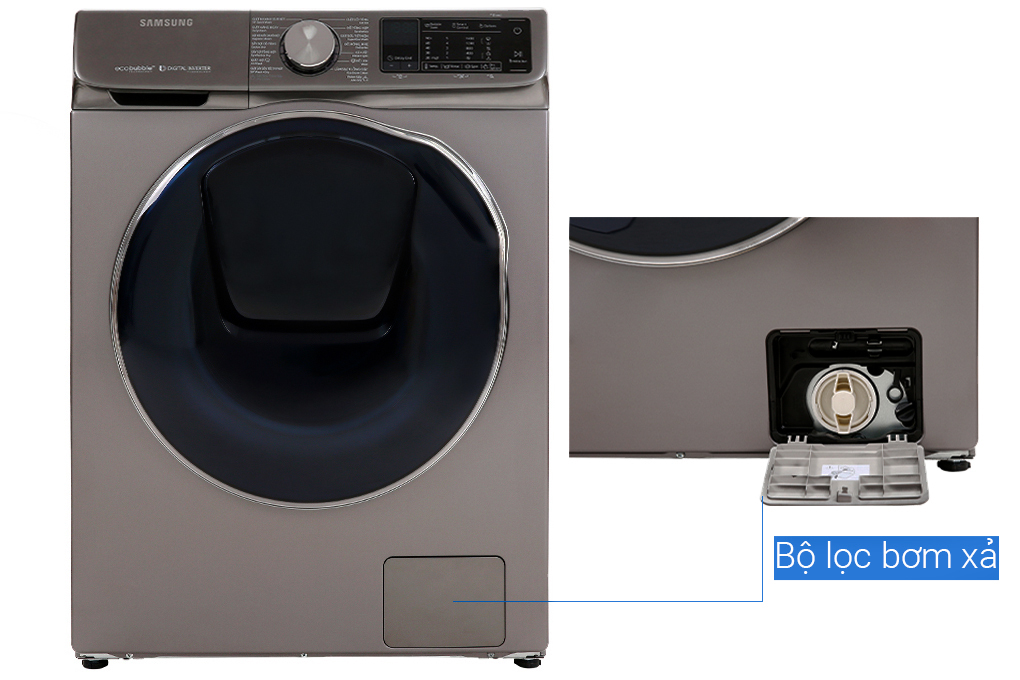 Máy giặt sấy Samsung AddWash Inverter 10.5 kg WD10N64FR2X/SV giá tốt