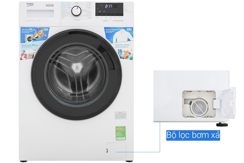 Máy giặt Beko Inverter 10 kg WCV10612XB0ST