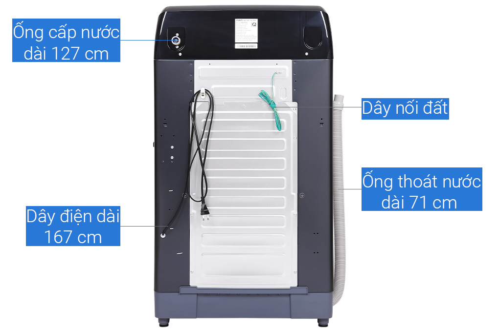 Máy giặt Aqua 10.5 KG AQW-FR105GT BK