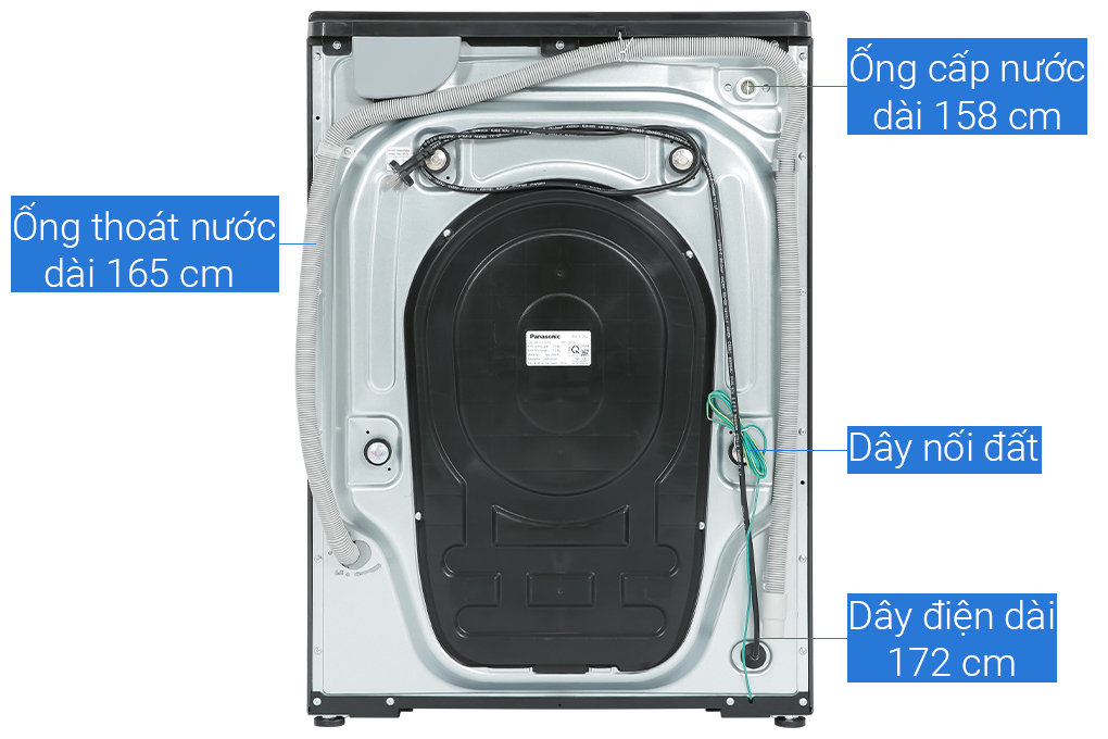 Máy giặt sấy Panasonic Inverter 10.5 kg NA-S056FR1BV
