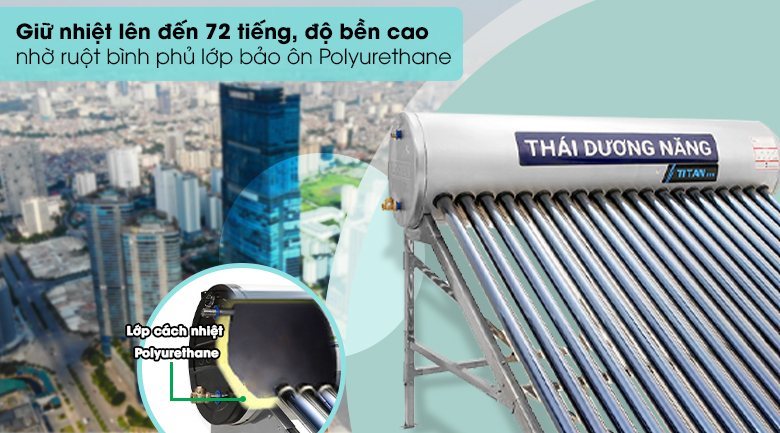 Máy nước nóng năng lượng mặt trời Sơn Hà 200 lít TiTan F58
