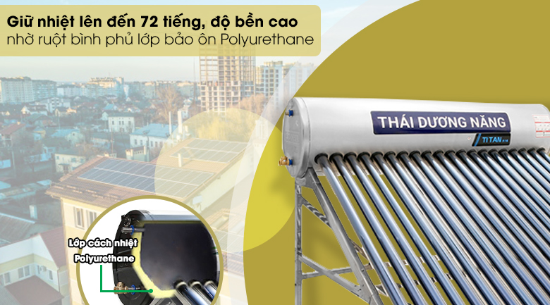 Máy nước nóng năng lượng mặt trời Sơn Hà 220 lít TiTan F58