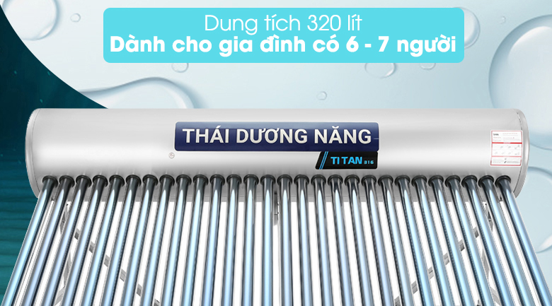 Máy nước nóng năng lượng mặt trời Sơn Hà 320 lít TiTan F58