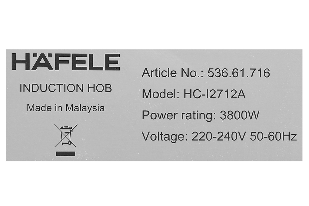 Bếp từ đôi Hafele HC-I2712A (536.61.716)