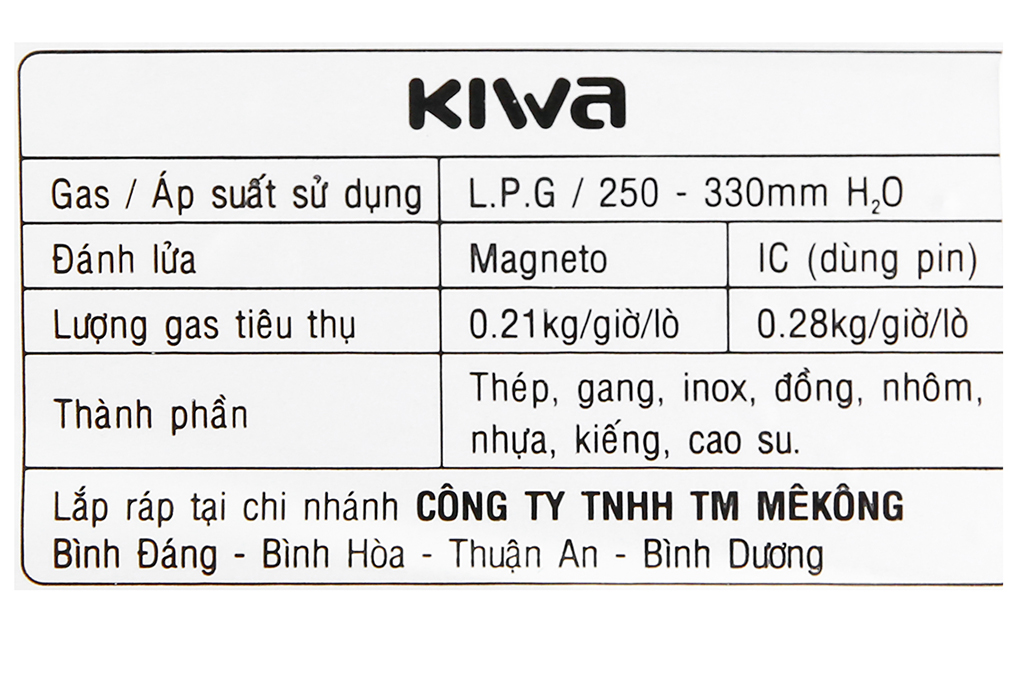 Bếp gas đôi Kiwa KW-770SG