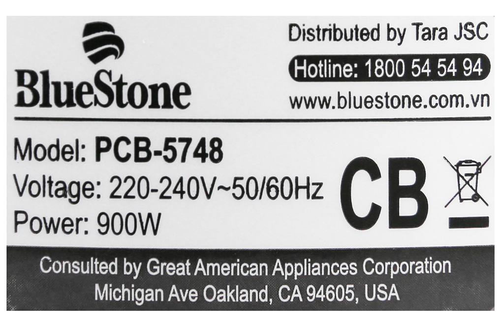 Nồi áp suất điện Bluestone PCB-5748 5 lít