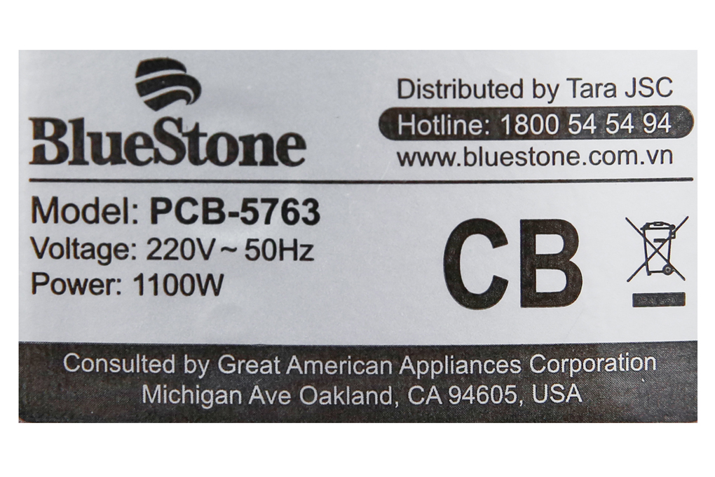 Nồi áp suất điện Bluestone PCB-5763 5 lít