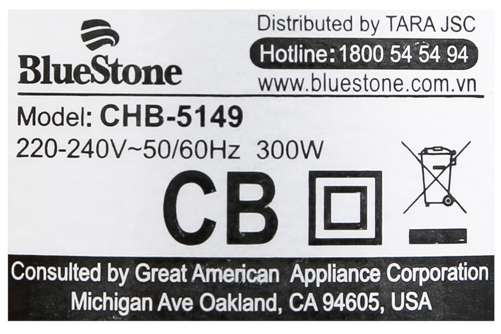 Máy xay thịt BlueStone CHB-5149