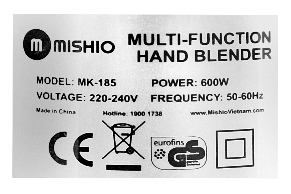 Máy xay đa năng cầm tay Mishio MK-185