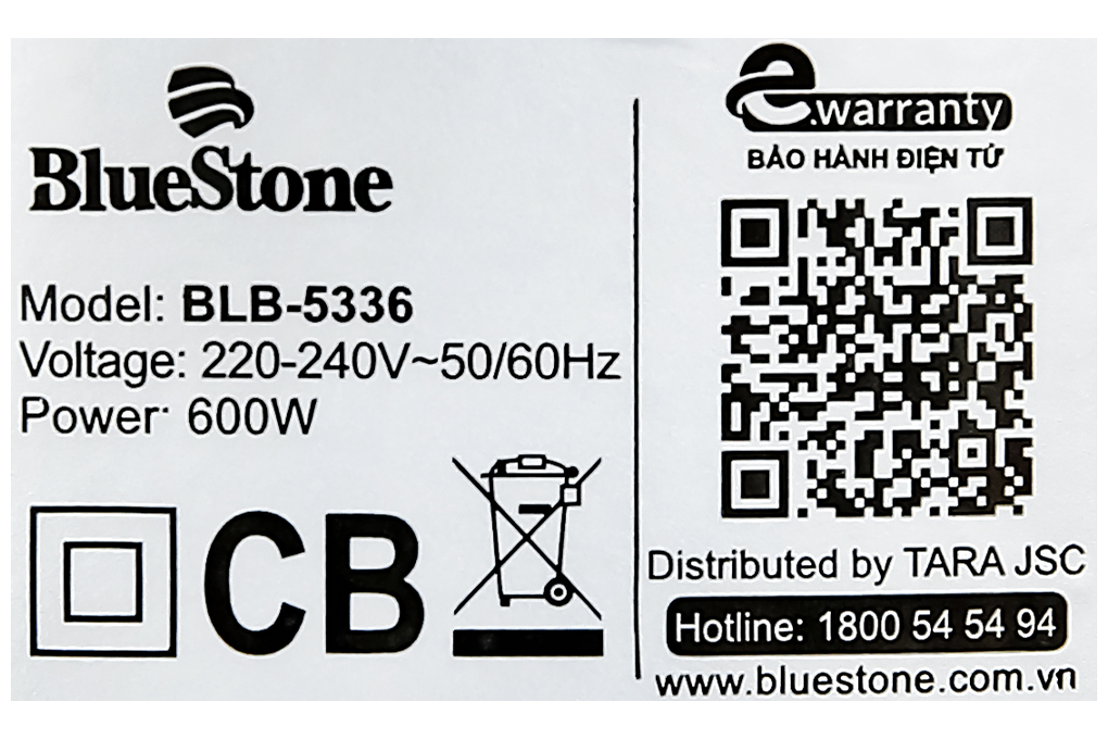 Máy xay sinh tố Bluestone BLB-5336