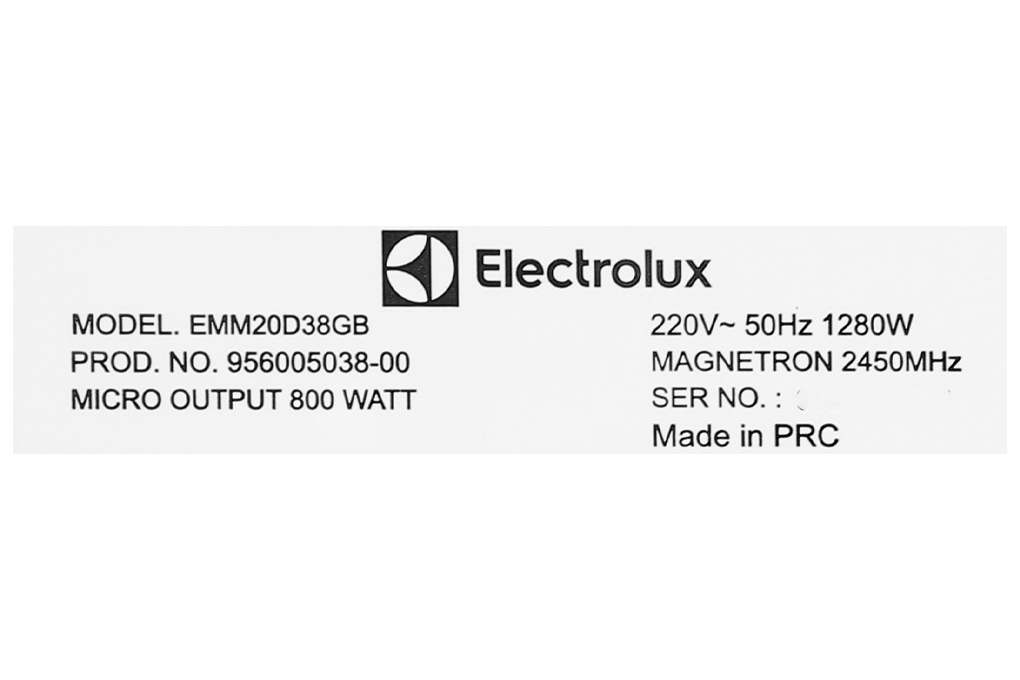 Lò vi sóng Electrolux EMM20D38GB 20 lít