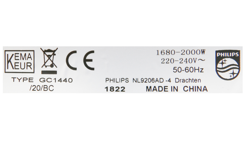 Bàn ủi hơi nước Philips GC1440