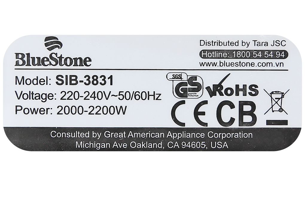 Bàn ủi hơi nước Bluestone SIB-3831