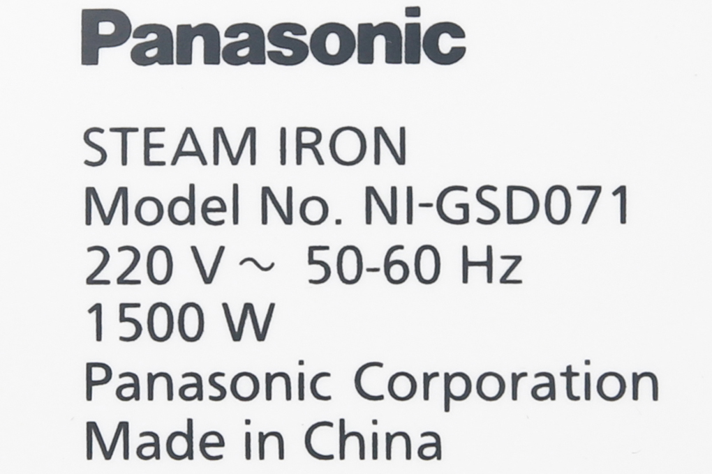 Bàn ủi hơi nước Panasonic NI-GSD071PRA