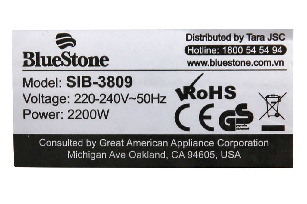 Bàn ủi hơi nước Bluestone SIB-3809