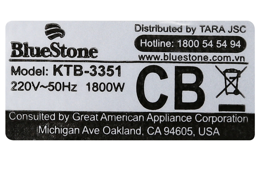 Bình siêu tốc BlueStone 1.5 lít KTB-3351