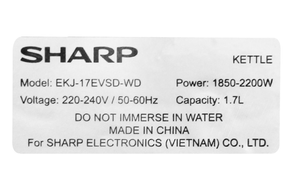Bình đun siêu tốc Sharp 1.7 lít EKJ-17EVSD-WD
