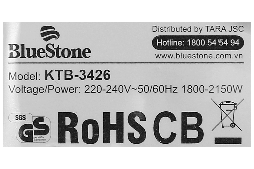 Bình đun siêu tốc Bluestone 1.7 lít KTB-3426