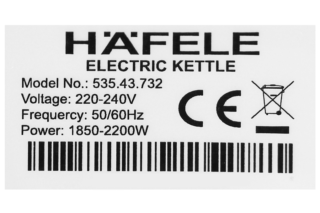 Bình đun siêu tốc Hafele T-602C 1,7L