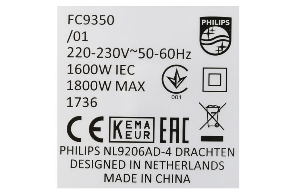 Máy hút bụi Philips FC9350 1800 W