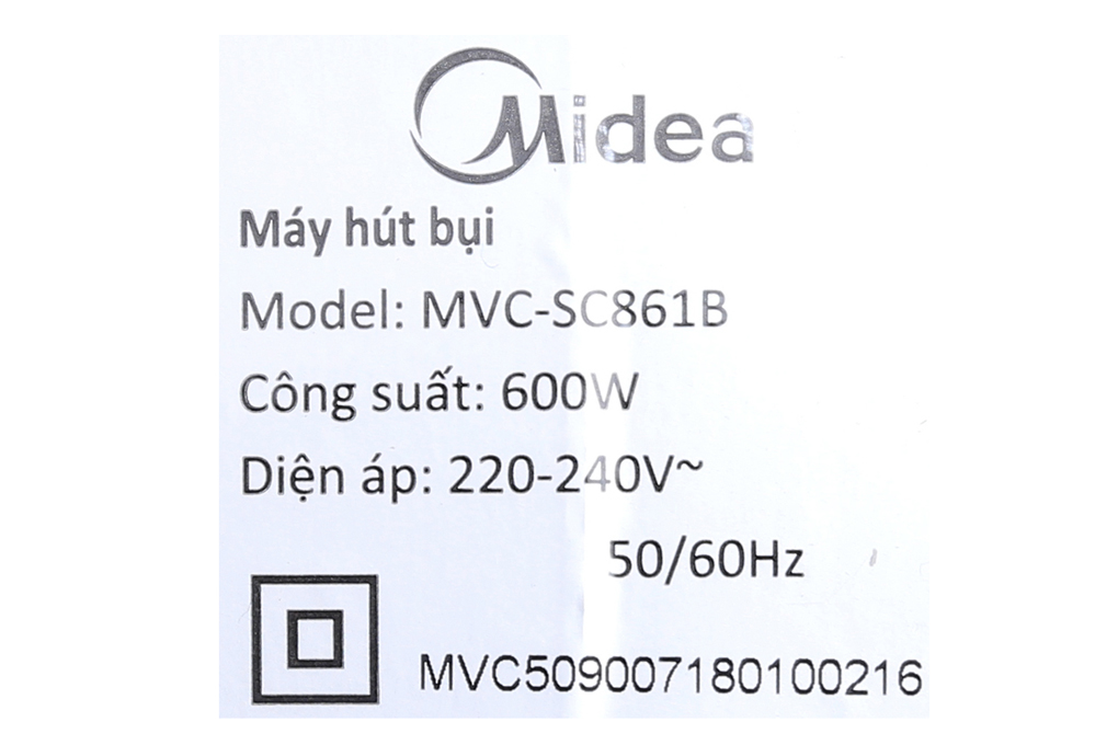 Máy hút bụi cầm tay Midea MVC-SC861B 600W