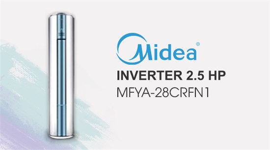 Máy lạnh tủ đứng Midea Inverter 2.5 HP MFYA-28CRFN1