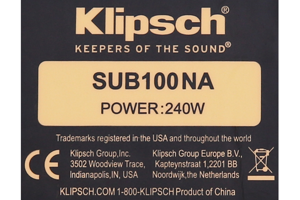 Loa siêu trầm Klipsch SUB100-BK